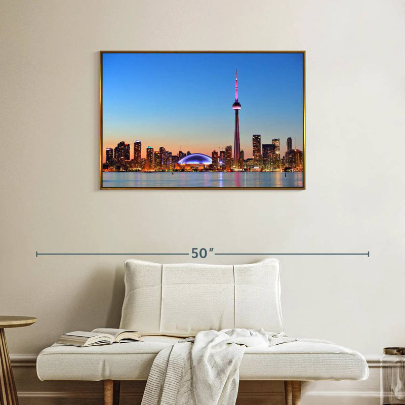 Toronto, Cadre flottant doré, 37 po x 25 po