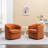 Burnsfield Upholstered Swivel Barrel Chair-244200809