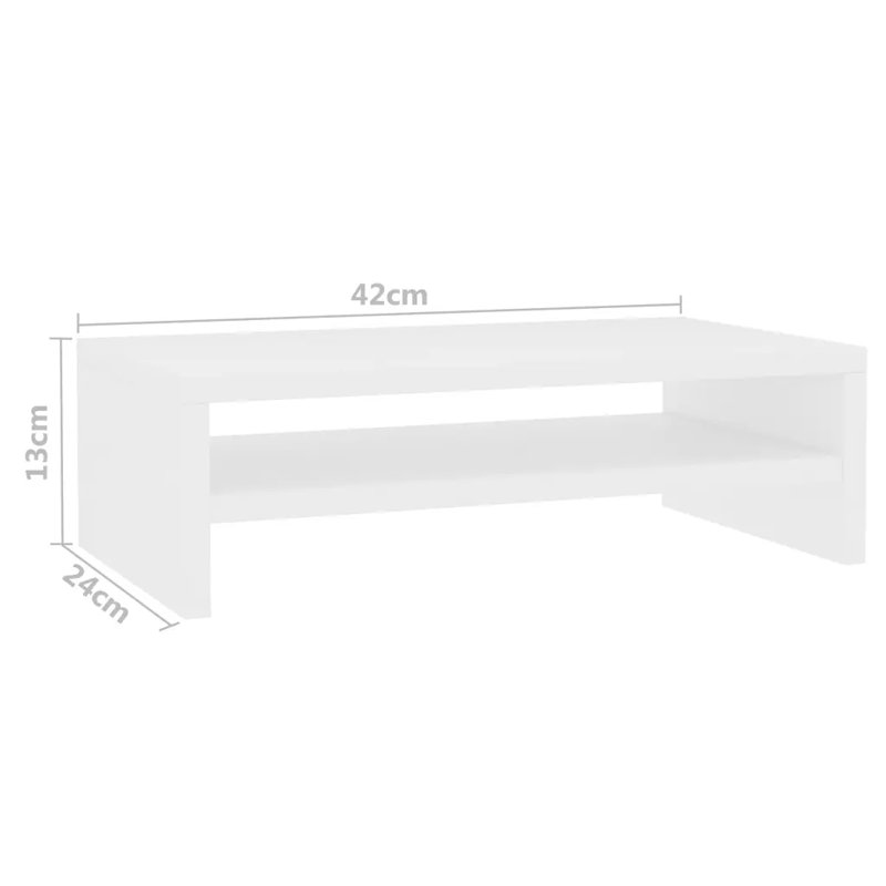 Goddard Monitor Stand, White