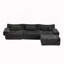 Compression et assise profonde en chenille 3 + 1 places (avec 3 coussins)-1459282659