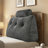 Comfort Wedge Pillow Headboard,  Soft King Triangular Pillow, Reading Pillow, Backrest Cushion Headboard Gap Pillow For Back, Gray-125575958-132490663