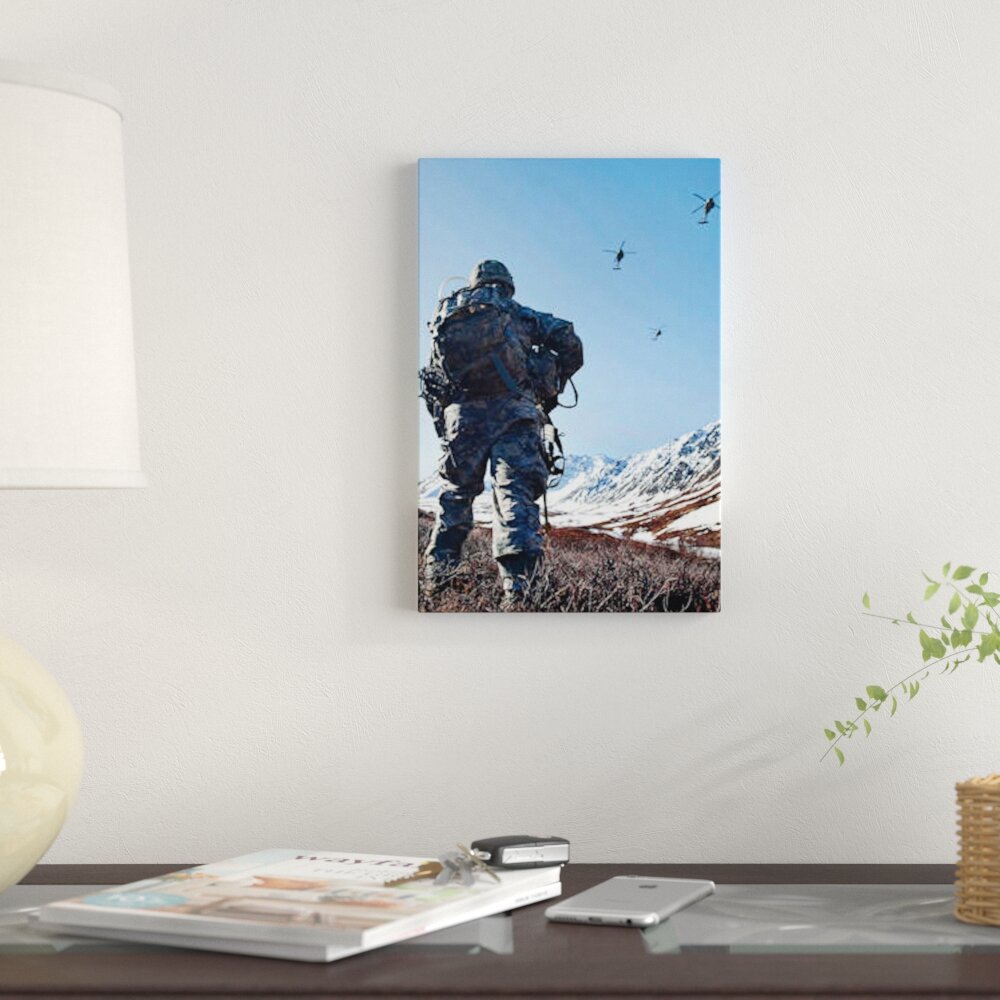 Blackhawk Helicopter Canvas Wall Art - Tiaracle