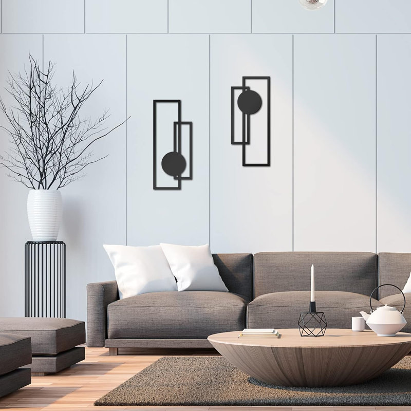Small Metal Abstract Mural