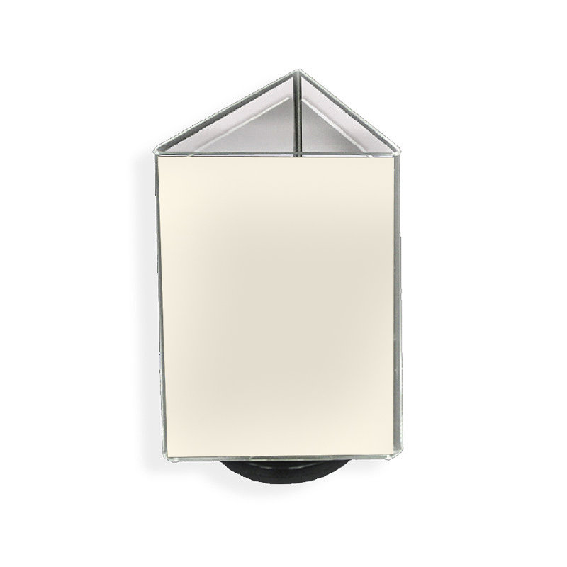 Rotating Black Base Clear Acrylic 3-Sided Sign Holder 7"x5"