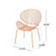 Ensemble de conversation moderne avec siège en filet et structure en métal durable-351535987