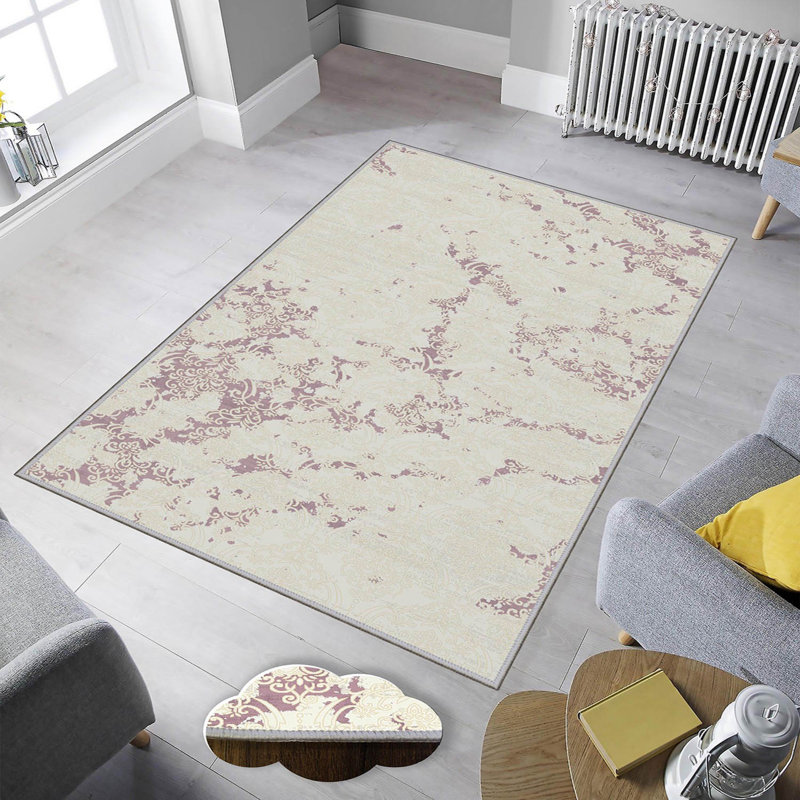 Premium 3D Printed Carpet, 4.6 x 7.2 Feet, 1% Polyester, .3 Inches Pile Height | Antibacterial, Non-Slip Underside, Machine Washable | Perfect for Living Room, Bedroom, and Kids' Play Areas, Durable & Stylish
