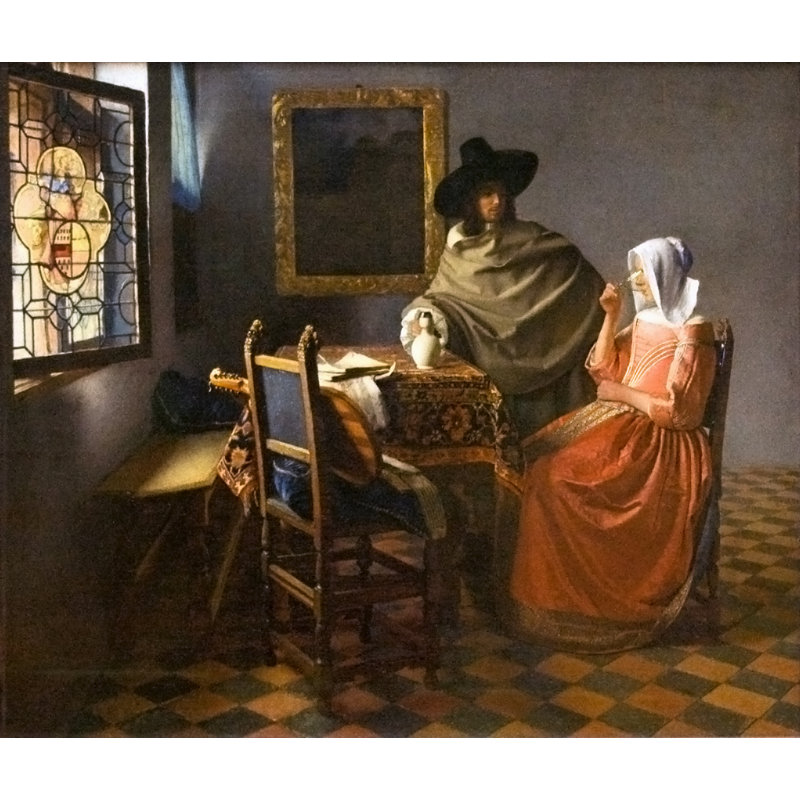 Johannes Vermeer - Wrapped Canvas Print, 31cm H x 46cm W