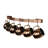 Handcrafted Curved Wall Rack Utensil Bar with 6 Hooks-36590388