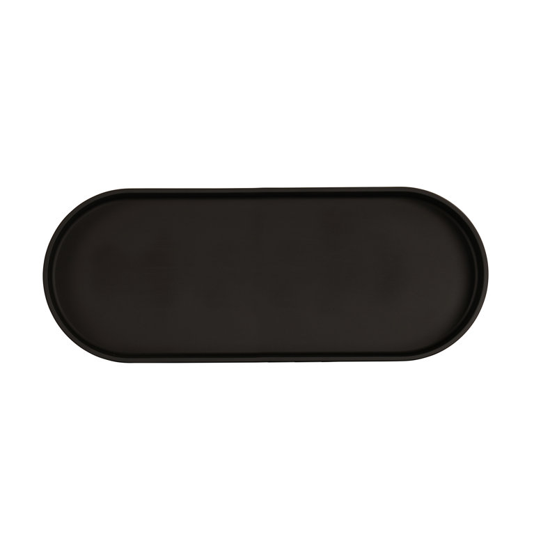Plateau en mélamine Cal-Mil Hudson, H 1,5 po x l 20 po x P 8 po, Noir