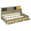 Lit de jour simple en bois avec 3 tiroirs de rangement-233565939