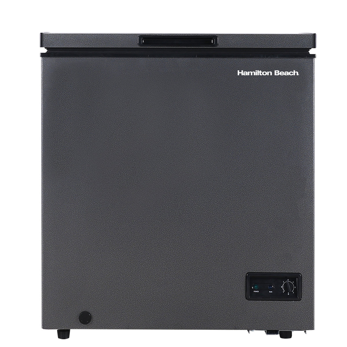Hamilton Beach - 5.0 Cu Ft Chest Freezer with Unique Granite Finish - Black | Fridge.com