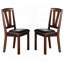 Table de salle à manger 4X Chaises d'appoint 1X Banc 6Pcs Ensemble de salle à manger Finition noyer Mobilier de salle à manger Style transitionnel