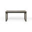 Table de salle à manger d'extérieur extensible en bois d'acacia, gris