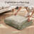 Distressed Modern Abstract Machine Washable Area Rug in Sage Green for Living Room or Bedroom-1860531480-1853578977