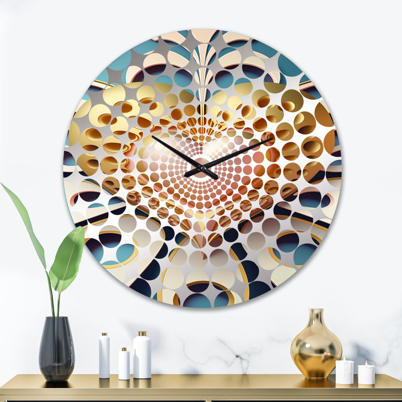 Publow - Horloge murale abstraite romantique, Grand