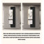 Art mural moderne à DEL noir et blanc avec accent de plante artificielle-889465449-889465451