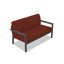 Causeuse d'extérieur de 56,25 po de large avec coussins Sunbrella® Vivant-960516915-1052480188