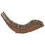 Deakin Long Acacia Single Chaise with Cushions-431637485