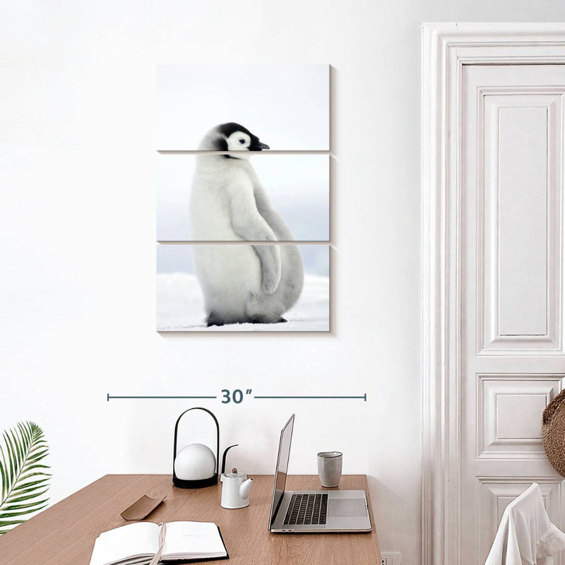 Adorable bébé pingouin Brampt, H 32 po x l 20 po