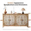 Buffet en bois avec 4 portes