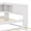Lit de jour avec tablettes de rangement, USB, DEL et lit gigogne-1855126637