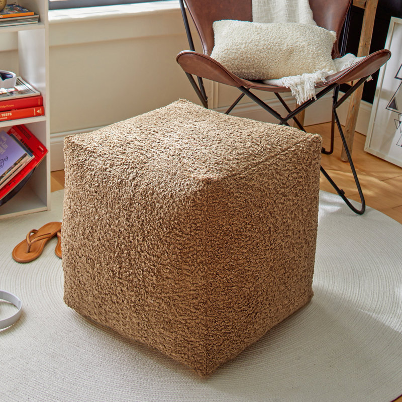 Repose-pieds Itamar, 100% polyester taupe Zazzle