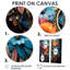 «Teal Dream Catcher Dreams In» - ensemble d'art mural grand receveur de rêves-1147709946-1147709937-1147709951