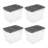 Sterilite 108 Qt Modular Stacker Box, Stackable Storage Bin, Lid, Heavy Duty Latches, Container