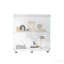 Vitrine 33 po, 2 tablettes, sur pied - standard