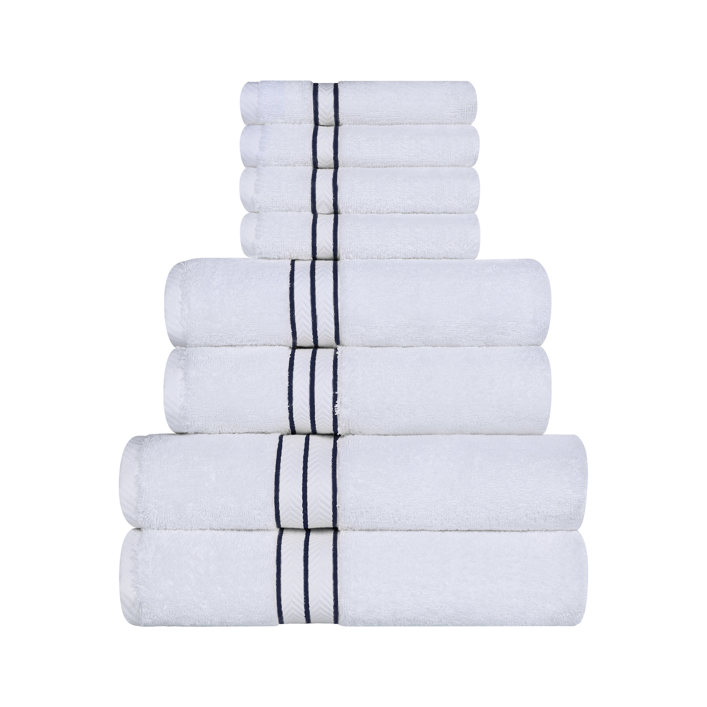 Canopy Lane 100% Cotton Ultra-Absorbent Bath Towel Set - 6-Piece