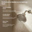 Ensemble de pommeau de douche contemporain Kohler 1049316-SN, nickel poli éclatant