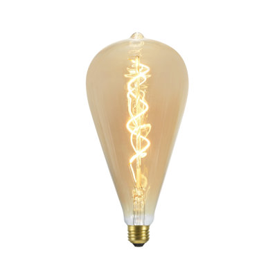 4 Watt (25 Watt Equivalent), ST120 LED Non-Dimmable Light Bulb, (2700K) E26/Medium (Standard) Base