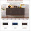 Buffet de style rétro avec tablettes réglables, poignées et pieds en métal pour un rangement polyvalent et un design élégant, espresso