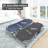 Portable Folding Camping Cot Adjustable 4-Position Reclining Sleeping Cot with Pillow-68873813
