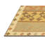 Tapis brun / jaune en laine tissée à la machine Duhl-1953453813