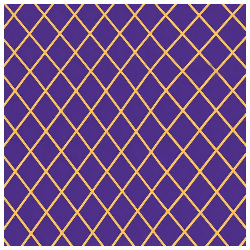 Édredon mauve à motif de losanges, Grand lit