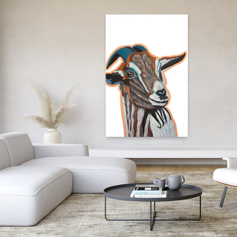 Jimmy Goat, art contemporain abstrait, H 60 po x l 40 po