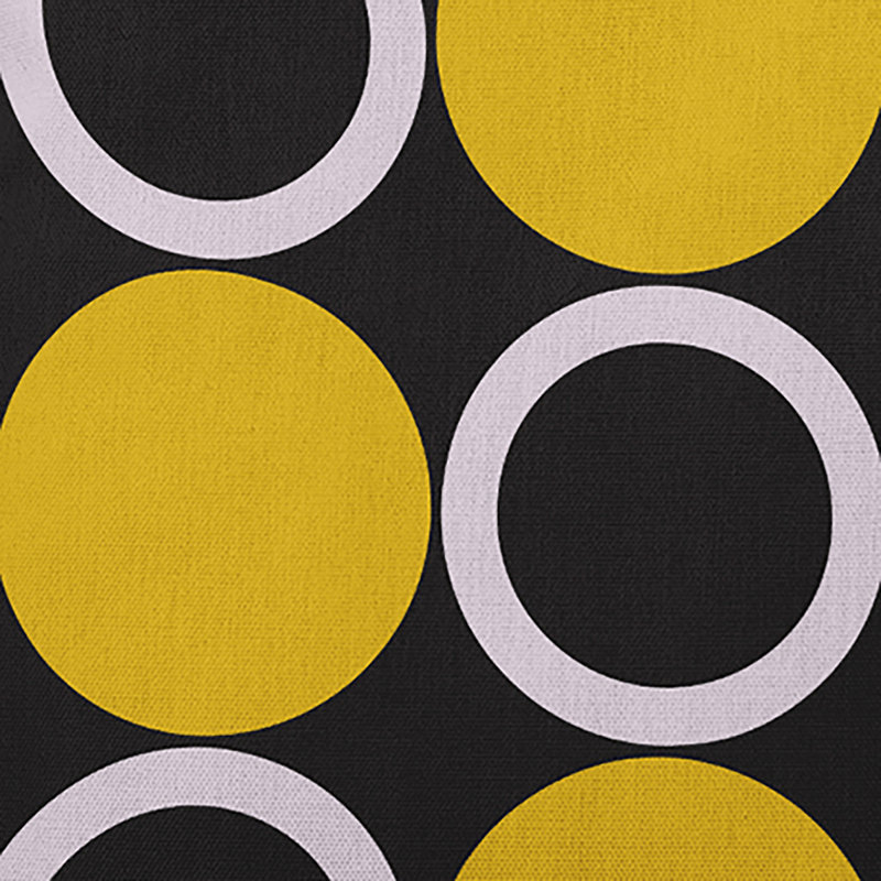  Housse et insert de coussin décoratif en polyester pour intérieur / extérieur E par Design, 18 po x 18 po, Moutarde