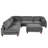 163''Modular Sectional Sofa,With Ottoman L Shaped Corner Sectional