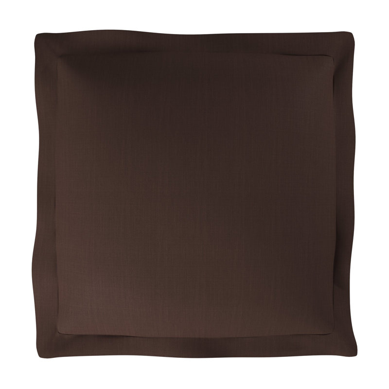 Upholstered Ottoman, Chocolate