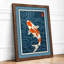 Dancing Koi Japandi - Framed Print-1899112018-1899112023