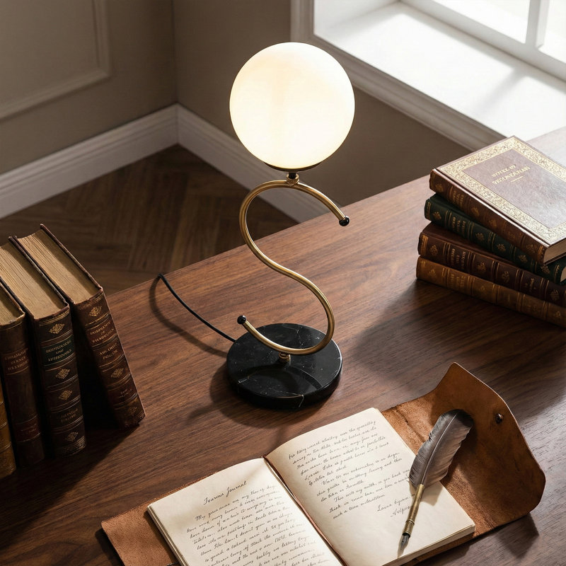 Lampe de table 19 po Althea, Blanc