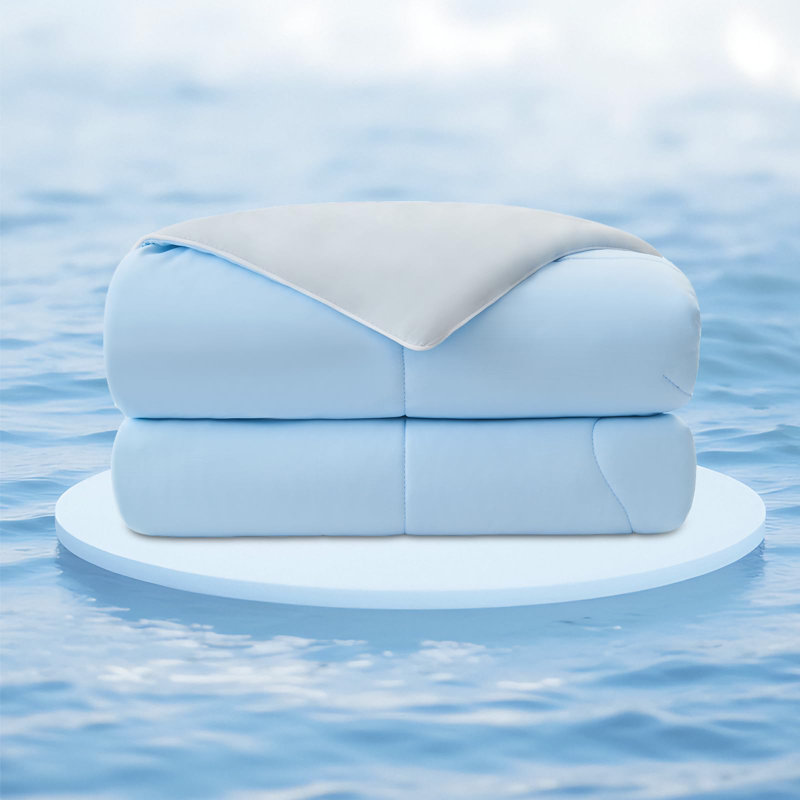 Édredon de refroidissement EMME pour l'été, pour les dormeurs chauds, lavable à la machine, Courtepointe simple très longue