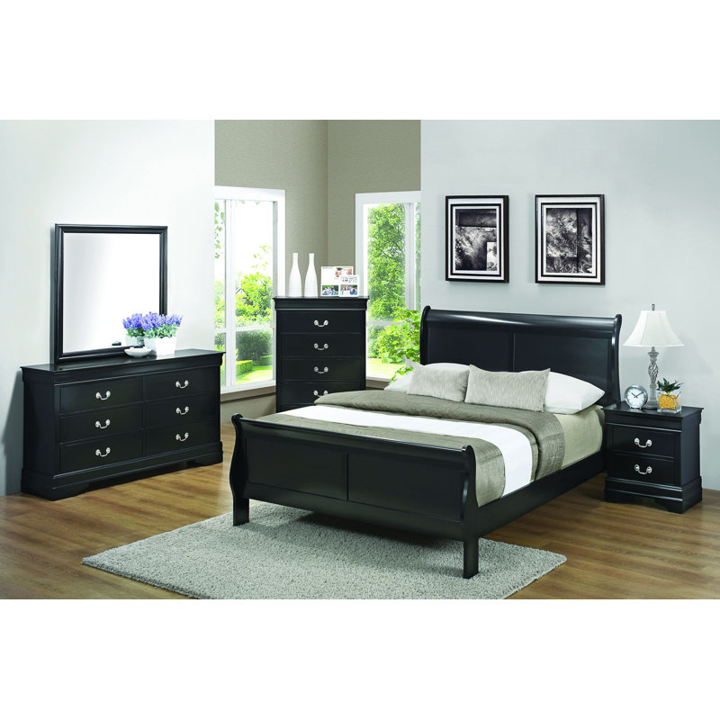 Ensemble de chambre configurable avec lit-bateau Millsaps