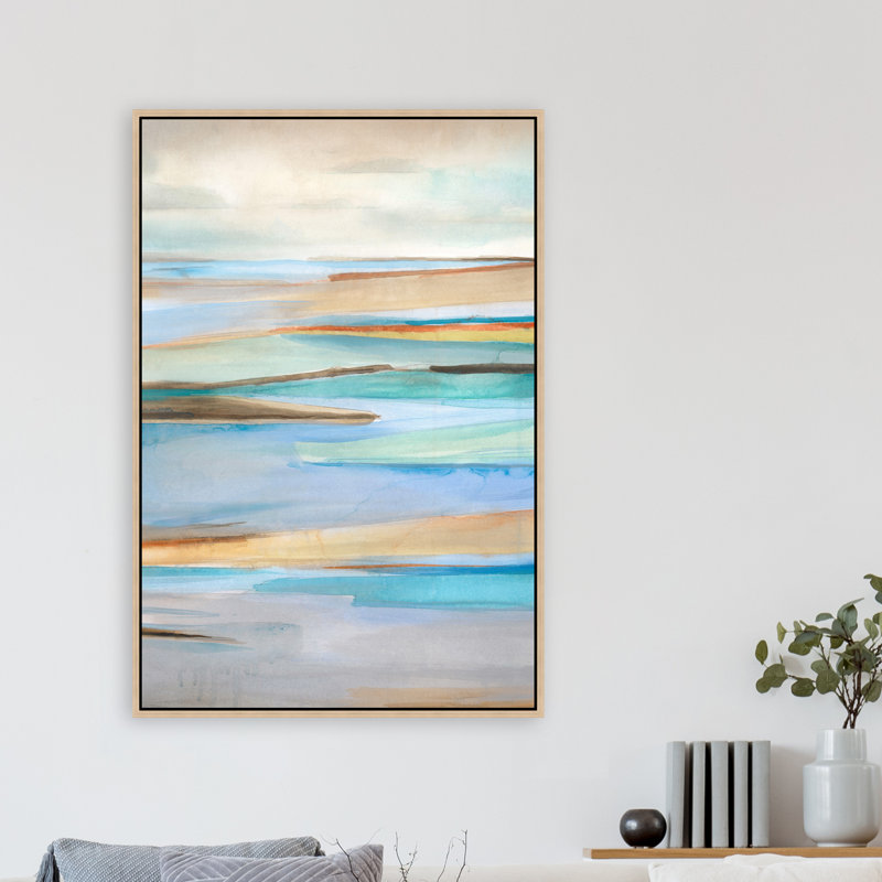«Vista II» par D'Alessandro Léon - peinture à cadre flottant