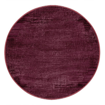 Tapis rouge abstrait lavable à la machine