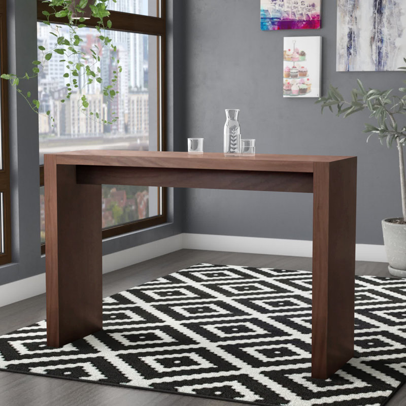 Aminia 40" Bar Height Dining Table, Walnut
