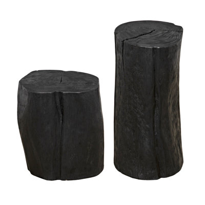 Budi Solid Wood End Table Set