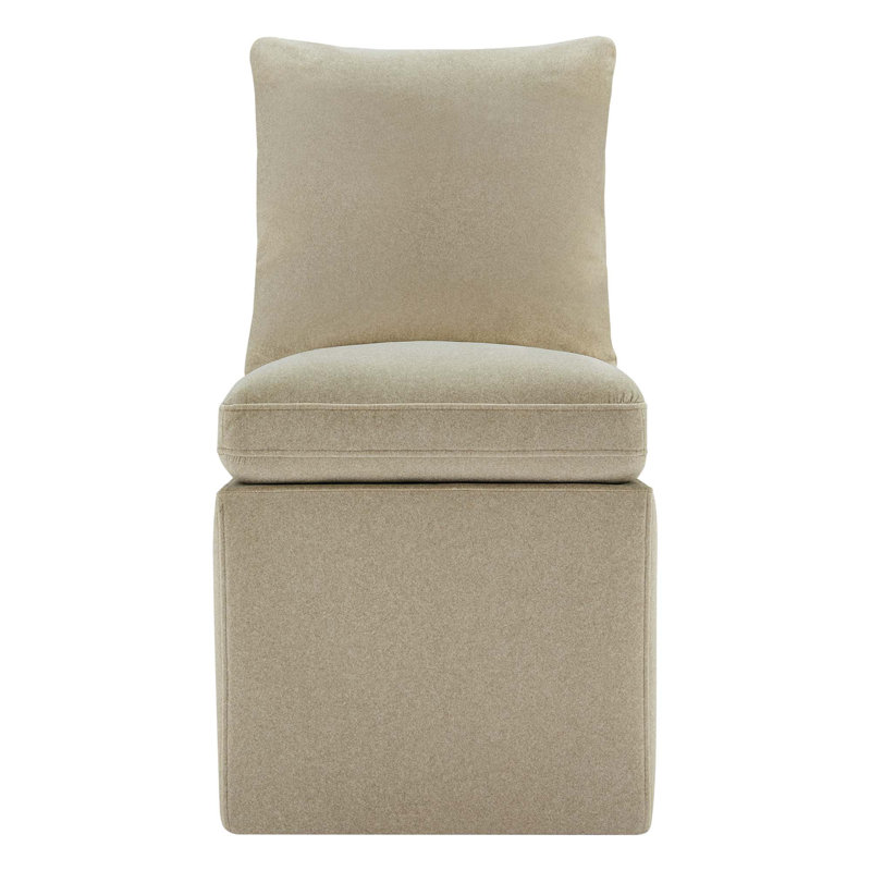 Alayaa Upholstered Side Chair, Vesper Sand Velvet