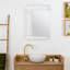Furness Metal Flat Wall Mirror with Hooks-759047548